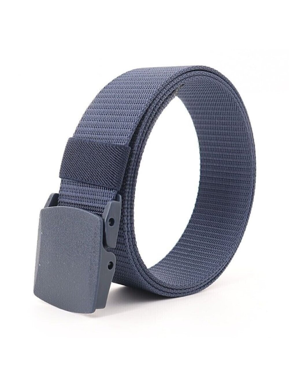 Belt Canvas Quick Release Smooth Buckle Military-School Blue  Size 26"-36" NEW